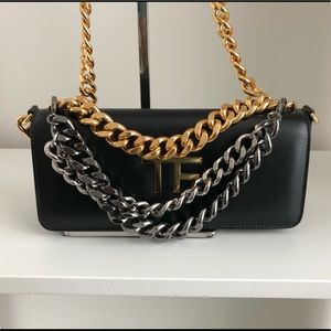 Tom Ford small Palmelatteo triple chain bag